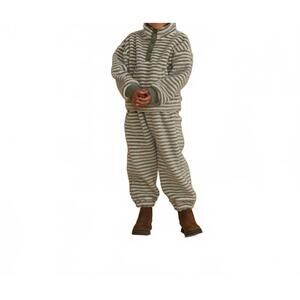 NEW RYLEE + CRU kids' relaxed sweatpants in evergreen stripe